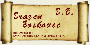 Dražen Bošković vizit kartica